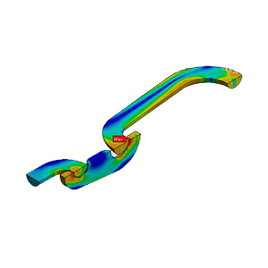 stress analysis model of chain assembly