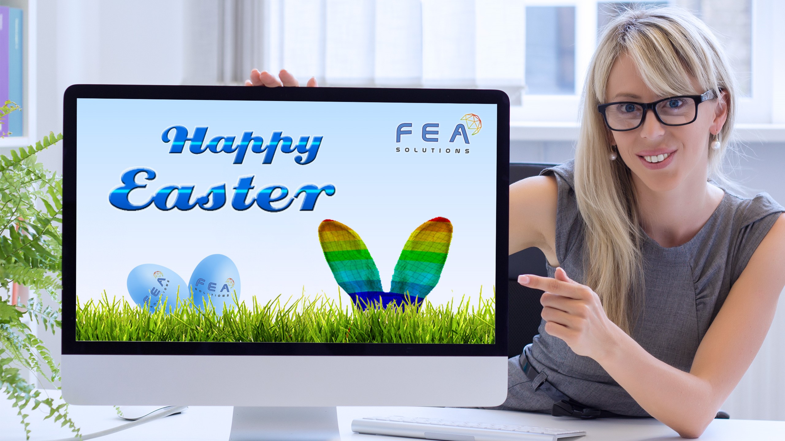 happy easter message from fea solutions 2020
