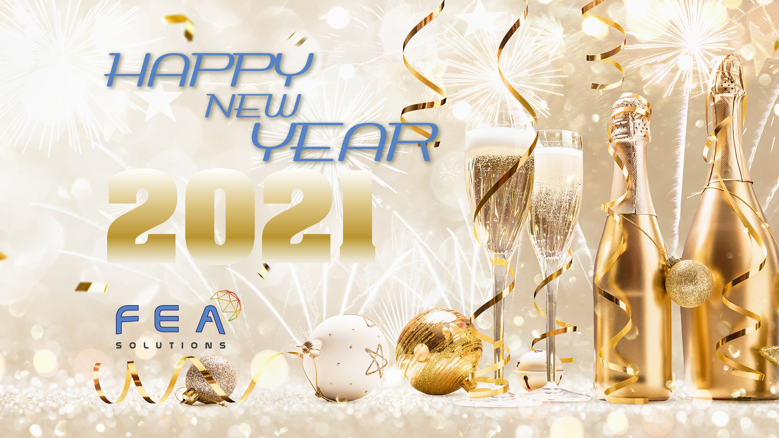 happy new year 2021 message from fea solutions