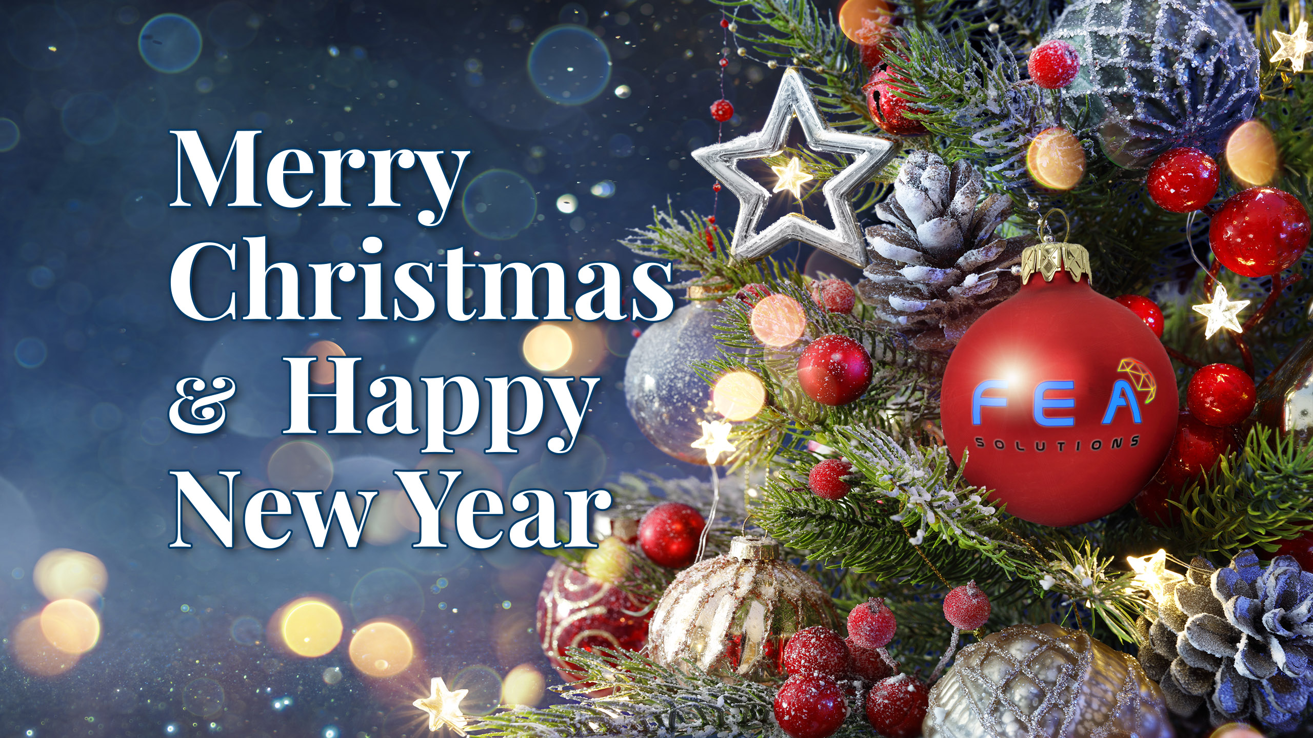 merry christmas message from fea solutions